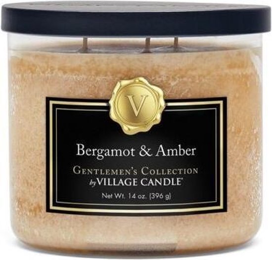 Village Candle - Bergamot & Amber - Gentlemen’s Collection - 105 Branduren