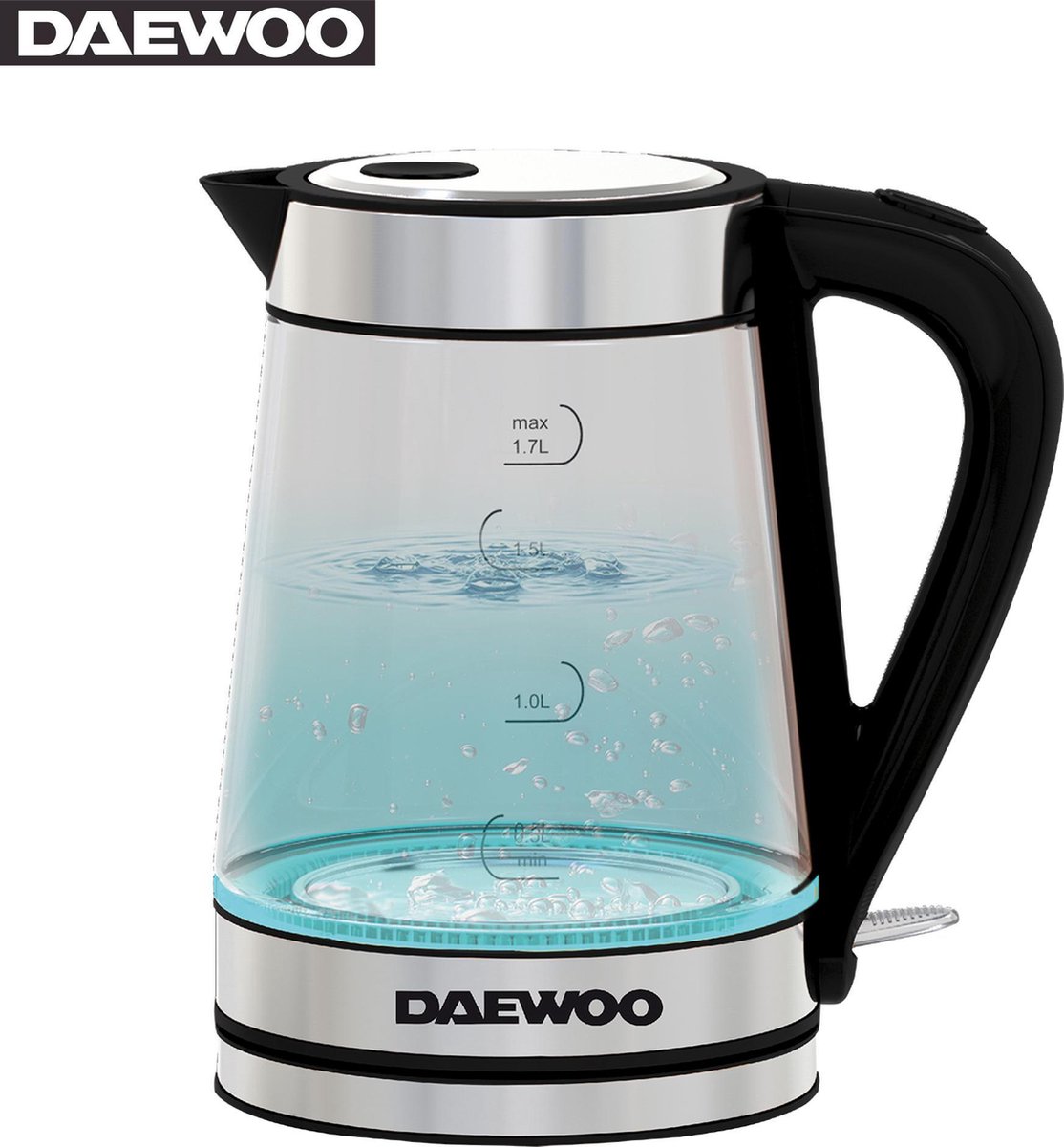 Daewoo - Waterkoker - Glazen waterkoker 1,7 Liter - SYM-1328