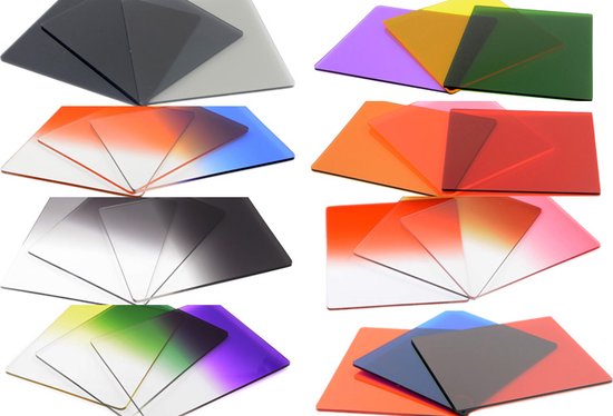 34 in 1 graduated square grijsverloop filter gratis verzend