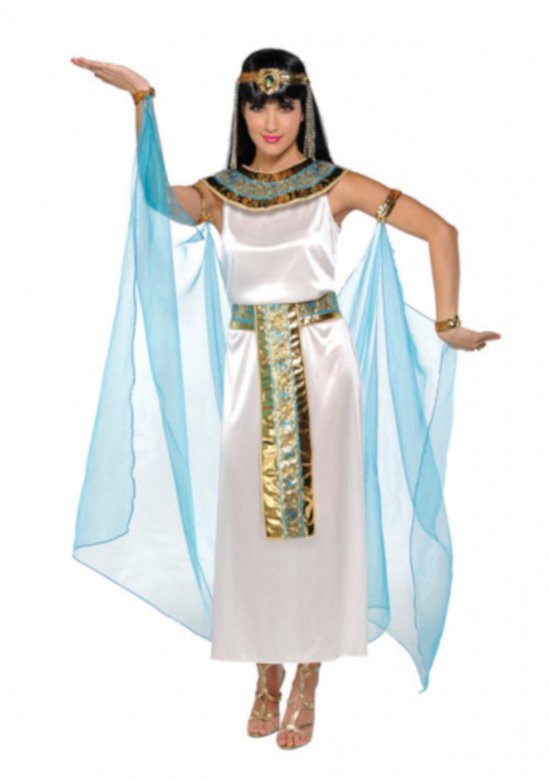 Amscan Kostuum Cleopatra Dames Polyester Wit Maat S 4-delig