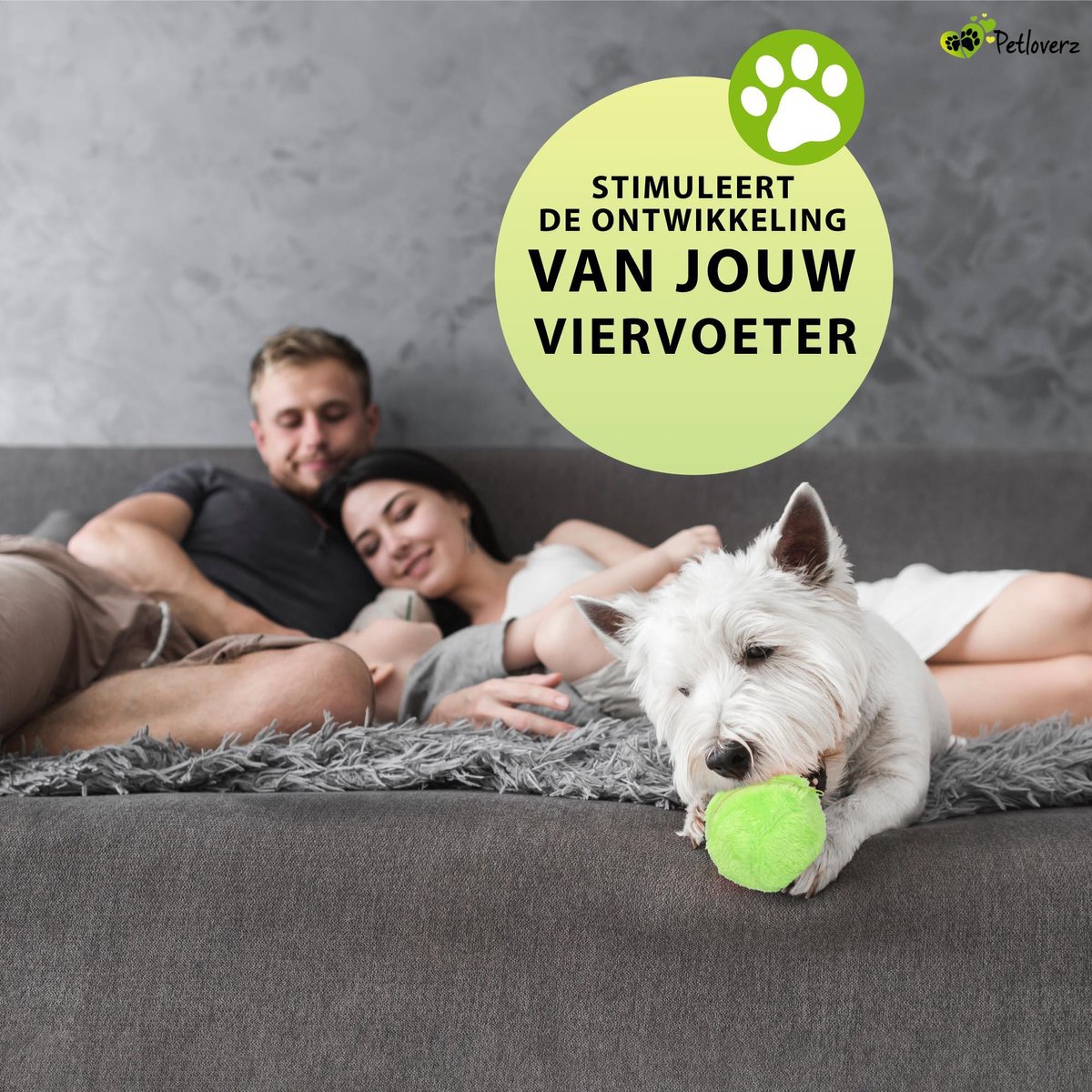 Actieve rollende bal voor honden, USB oplaadbaar bewegend hondenspeelgoed, interactief hondenspeelgoed, duurzame automatische rolbal, met slimme en normale modi, sterk geactiveerd automatisch bewegend