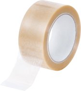 Verpakkingstape pp acryl 50mm x 66 meter low noise - transparant