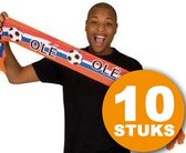 Oranje Feestkleding | 10 stuks Oranje Sjaal | Nederlands Elftal EK/WK Voetbal