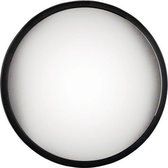 Spiegel rond zwart 30cm - met bolling