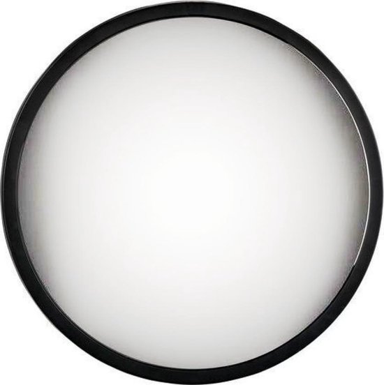 Spiegel rond zwart 30cm - met bolling | bol.com