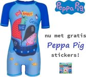 Peppa Pig UV Zwempak Jongens | George | Zwemvest | UV Bescherming | 9-12 Maanden | Anti UV | Swimsuit voor Kinderen | Maat 74/80 | 24 M | Tijdelijk Met Gratis Peppa Pig Stickers!