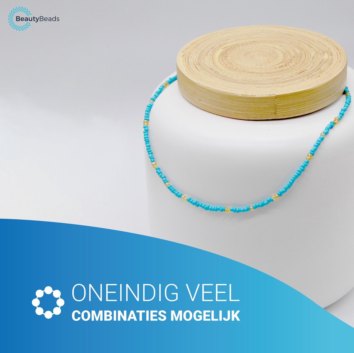 BeautyBeads Knutsel Sieradenpakket met +19000 Glaskralen en Letterkralen – Uitgebreide Kralenset met Letters voor Gepersonaliseerde Armbanden en Kettingen – 2mm Kralen - BB105 — afbeelding 12