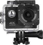 DrPhone Adventure Cam – Action Cam - 1080P Full HD – Waterdicht - 170 ° Gezichtsveld – 12MP - Wifi - Zwart