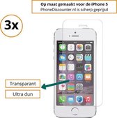 3x iPhone 5 Screenprotector | Premium Kwaliteit | Tempered Glass | Protective Glass | Gehard Glas | Bescherm Glas