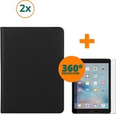 Fooniq Boek Hoes Zwart 2x + Screenprotector 2x - Geschikt Voor Apple iPad 2