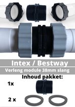 Intex/ Bestway verlengadapter - 38mm zwembadslang -  Intex slang  38 mm eenvoudig verlengen - eenvoudig je bestaande zwembadslang verlengen zonder hoge kosten-  Direct verzonden verzonden vanuit het magazijn van bol.com  - Koppelmodule 38mm slangen