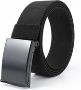 Elastische riem - 130cm - plus size riem - metalen gesp - werkriem