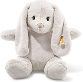 Steiff - Hoppie - Pluche konijn met hangoren - Lichtgrijs knuffelkonijn