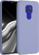 kwmobile telefoonhoesje voor Motorola Moto G9 Play / Moto E7 Plus - Hoesje voor smartphone - Back cover in lavendelgrijs
