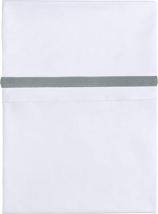Drap de lit Baby's Only bordure tissée - Wit de mer / Blanc - 80x100 cm