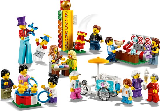 LEGO City Ensemble de figurines - La fête foraine 60234 – Kit de construction (183 pièces)