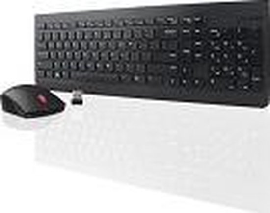 pit veteraan hoofdstad Lenovo 4X30M39462 toetsenbord Inclusief muis RF Draadloos Belgisch, Engels  Zwart | bol.com