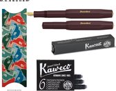 Kaweco Vulpen Sport Classic BURGUNDY (FINE) met doosje vullingen en  boekenlegger