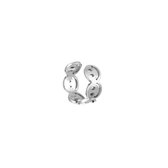 Michelle Bijoux Earcuff 6 smileys Zilver JE13243