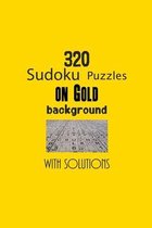320 Sudoku Puzzles on Gold background with solutions