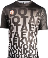 Sneldrogend sportshirt TAEKWONDO Nihon | zwart-grijs - Product Kleur: Grijs / Product Maat: XXXS