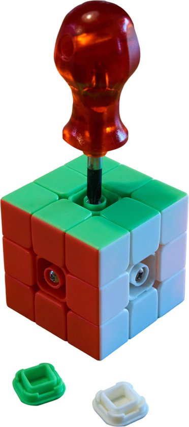 Thumbnail van een extra afbeelding van het spel Yang - Speed cube - Magic cube - Speed cube 3x3 - Afstelbaar - Stikkerloos - Super soepel - Breinbreker
