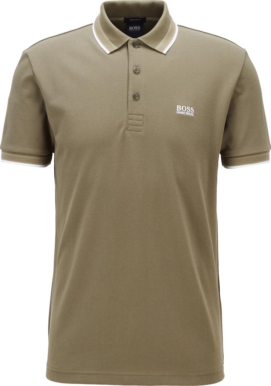 Polo regular fit HUGO BOSS Paddy - polo à manches courtes pour homme - vert  olive... | bol.com