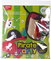 APLI Kids | Piraten maskers  -  set van 6 stuks