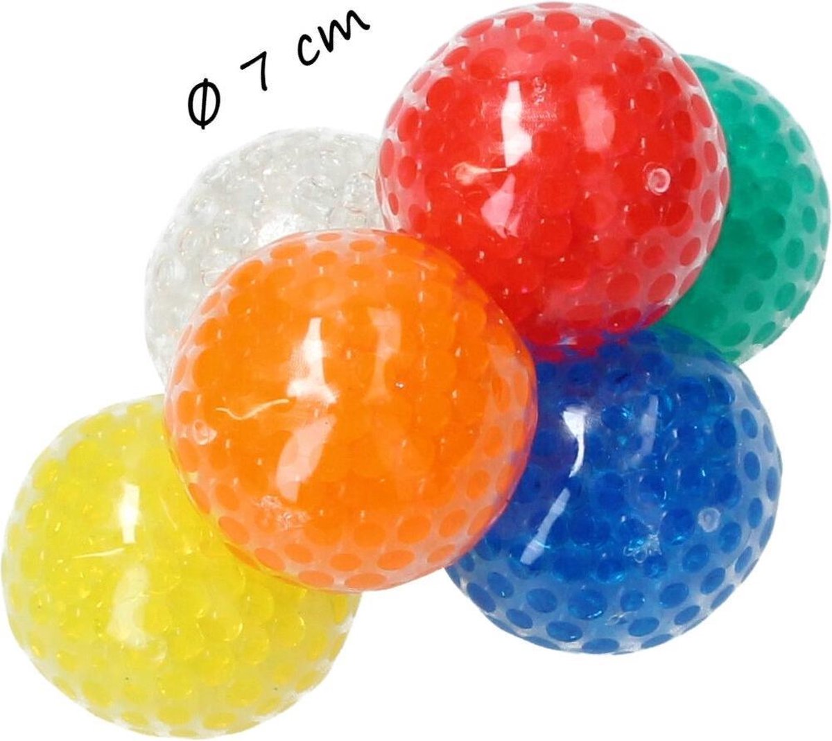 Banzaa anti-stress Orbeez Mesh 7cm ‒ Mega super pack 6 pièces ‒ Multicolore