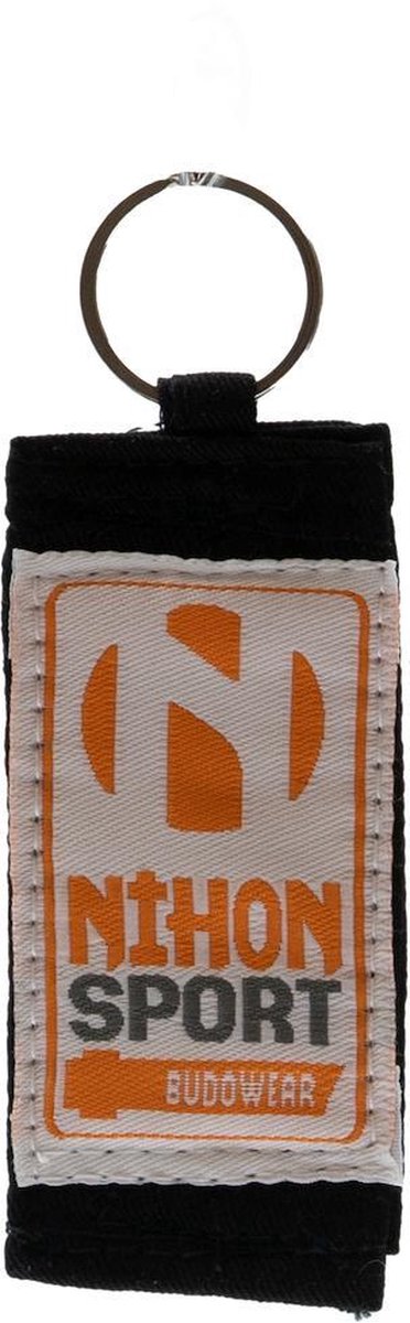 Sleutelhanger met een stukje judoband | Zwart