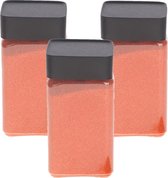 3x stuks decoratiezand oranje 600 gr - Home Deco - Woonaccessoires - Decoratie materialen