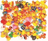 Set van 100 badeendjes - mini badeendjes set