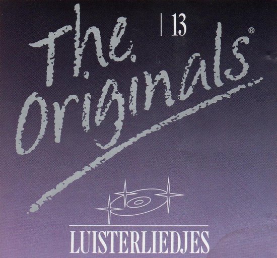 Albumhoes 'The Originals' met tekst 'Luisterliedjes' en artiesten logo.