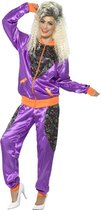 Costume de jogging rétro violet pour femme - Déguisements adultes