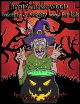 Happy Halloween Coloring and Activity Book for Kids, Witch room