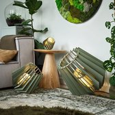 Van Tjalle en Jasper | Spot-nik vloerlamp - Dirty Mint | Bouwpakket | MDF (hout) | Mint groen | E27 fitting | Laser gesneden | Sfeer licht | Sfeervolle verlichting | uniek Dutch Design