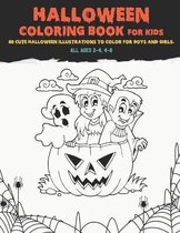 Halloween Coloring Book For Kids, All Ages 2-4, 4-8