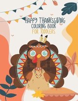 Happy thanksgiving coloring book for toddlers