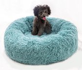Honden/Kattenmand- Kattenbed-Wasbaar-pluche-rond-draagbaar-warm-zacht-bed voor huisdieren 40CM Blauw