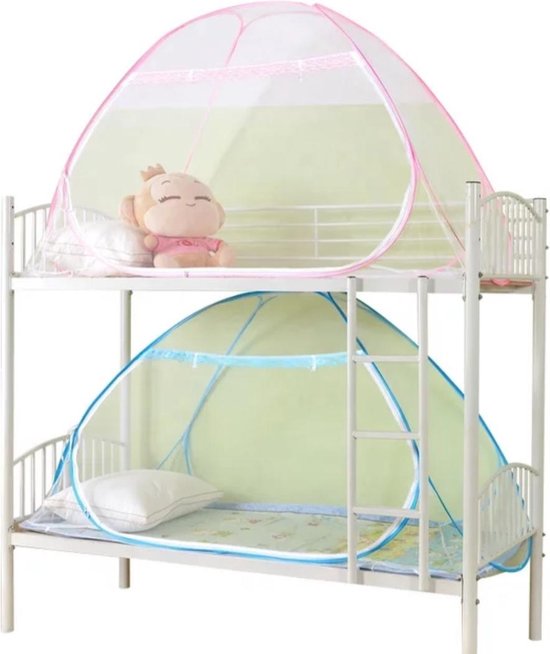 Klamboe- roze - klamboe tent - 190 x 100 - 1 persoons bedtent - klamboe  baby | bol.com