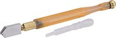 Silverline Gesmeerde legeringstalen glassnijder - 175 mm - Snijdt glas 2-8 mm - Inclusief vulpipetje