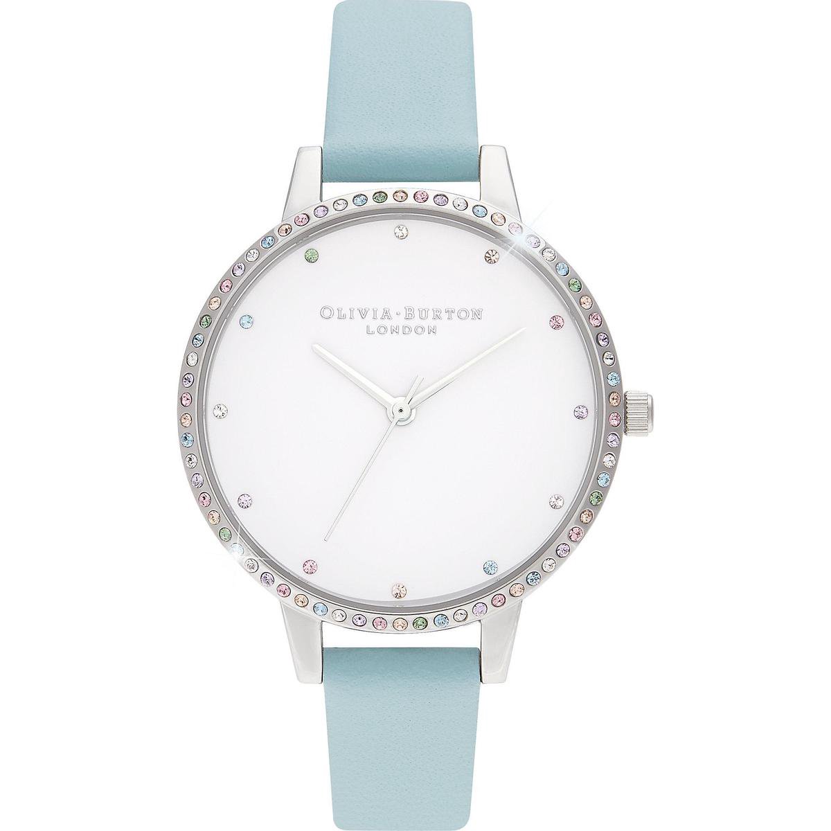 Olivia Burton Dames horloge analoog quartz One Size Zilver 32012714