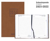 Brepols Schoolagenda 2021-2022 - 16 Mnd - Saturnus - Exotique - Cognac - 20,8 x 13,3 cm