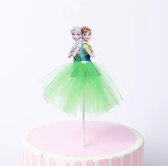 Disney Frozen’s Anna & Elsa - cake flags - taart vlag - taartversiering - taart topper - taart decoratie - decoratie topper