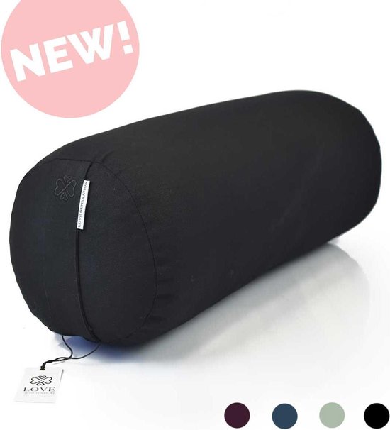 Love Generation Yoga Bolster Yoga Kussen Rond Diamond Black