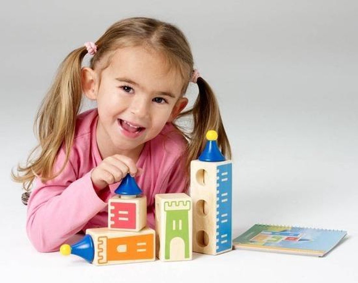 SmartGames Castle Logix - Houten Logisch Denkspel - 48 Ruimtelijke Bouwuitdagingen - Educatief Solospel - Vanaf 3 Jaar — afbeelding 17