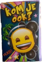 Uitnodigingskaarten - Emoji - Yeah - 6st.