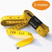 Rolmaat - Meetlint Lichaam - Lintmeter - Rolmeter - Klussen - Hobby en Knutselen - Sport Lint - Meet Rol - Omtrekmeter - Kleding Meetband - 3 Meter