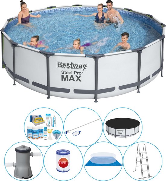 Steel Pro MAX Rond 427x107 cm - Zwembad Pakket