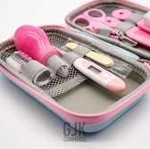 Baby verzorgingsset - Kraammand - Baby manicureset - 9 Delig + GRATIS GJK®️ etui - Kraamcadeau - Girls